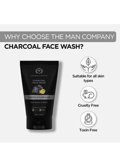 The Man Company De Tan Face Care Kit For Glowing & Moisturised Skin With Charcoal Face Wash, Scrub & Moisturizing Cream - Set Of 3  - Image 2