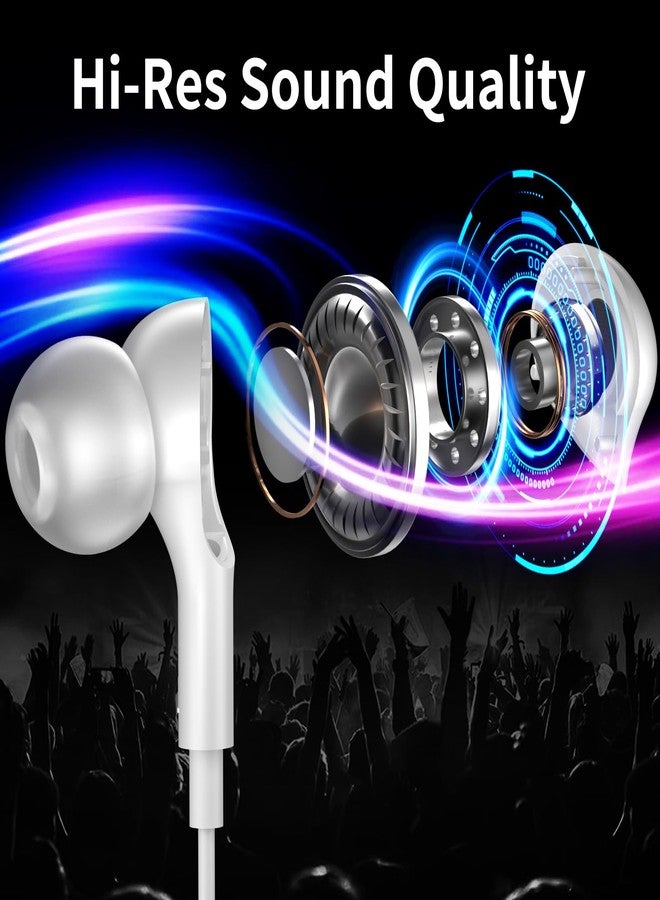 APETOO USB C Headphones with 5 Preset EQ 7 Voice Changer,Wired Earbuds Type C Earphones Noise Canceling In-Ear Headset,HD Mic,HiFi Stereo,Deep Bass,Clear Sound for Recording,Karaoke Sing,Music/Game,White - Image 2