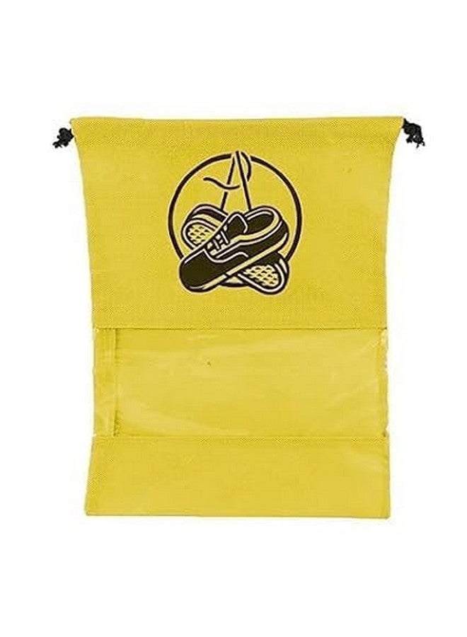 Stylbase Shoe Bag for Travel & Storage Travel Organizer for Women & Men Travel Accessories Shoe Organizer Shoe Bags Pouches Travel Shoe Cover (Shoe Cover Yellow 2) - Image 1