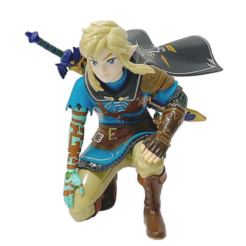 تمثال لينك جاثم من لعبة The Legend of Zelda: Tears of the Kingdom، مصنوع من PVC، ارتفاع 12 سم - Image 5