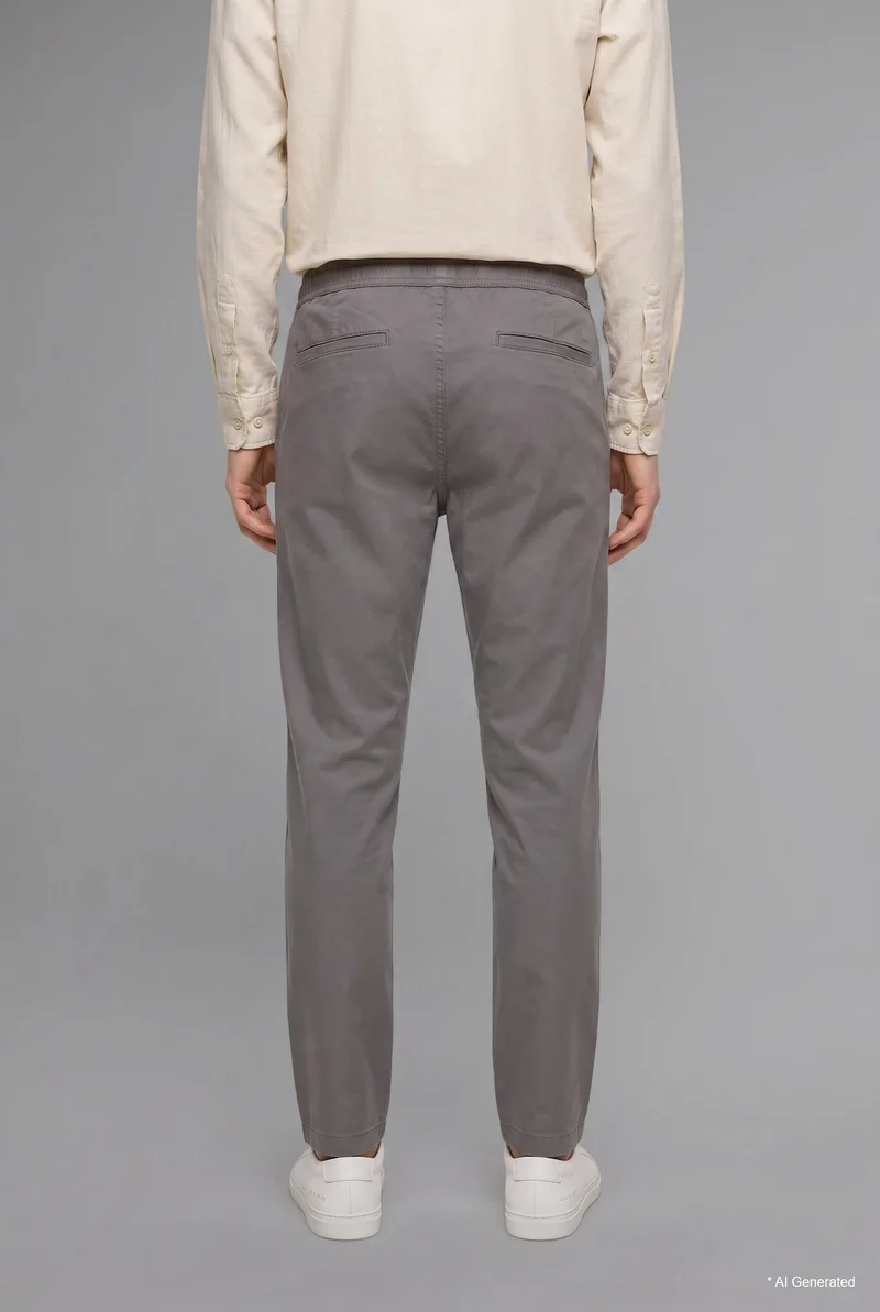 Defacto  Baggy Fit Elastic Waist Trousers for Men | Best Price UAE