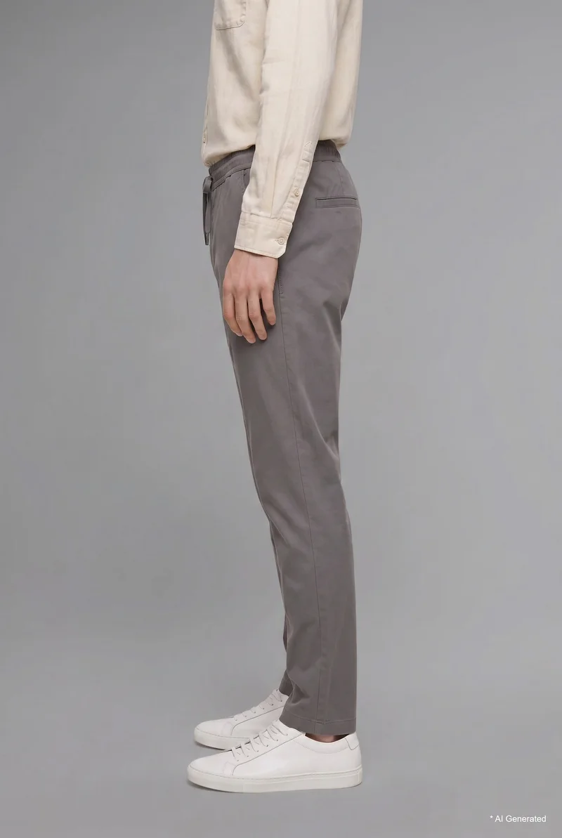 Defacto  Baggy Fit Elastic Waist Trousers for Men | Best Price UAE