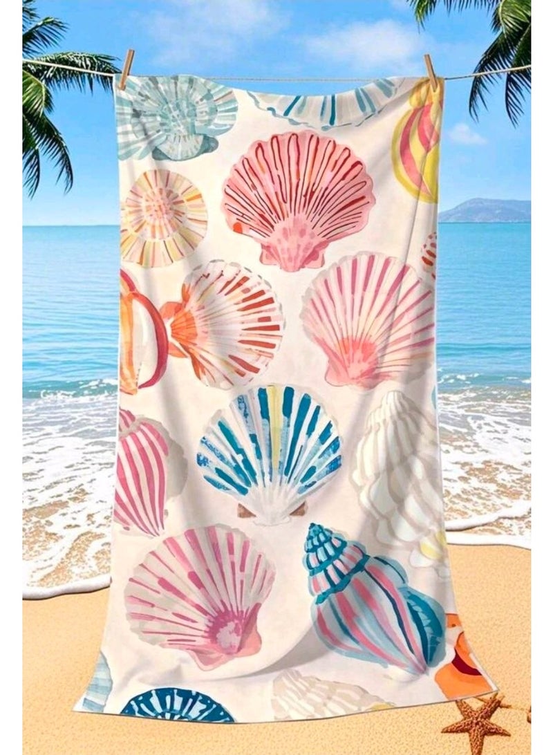 Microfiber Quick Dry Beach Blanket, Towel, Suitable For Swimming,Travel, Camping,Yoga Mat Outings Summer Beach Essentials - Image 1