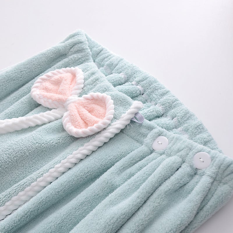 Coral Fleece Bath Towel Wrap, Quick Dry Absorbent, Beach Towel - Image 4