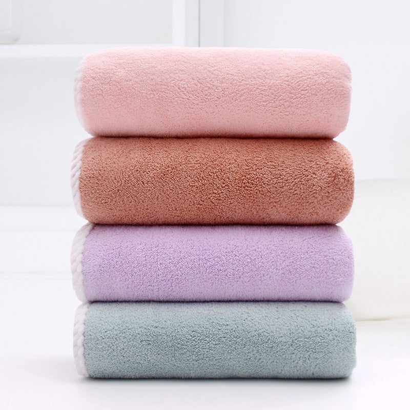Coral Fleece Bath Towel Wrap, Quick Dry Absorbent, Beach Towel - Image 2