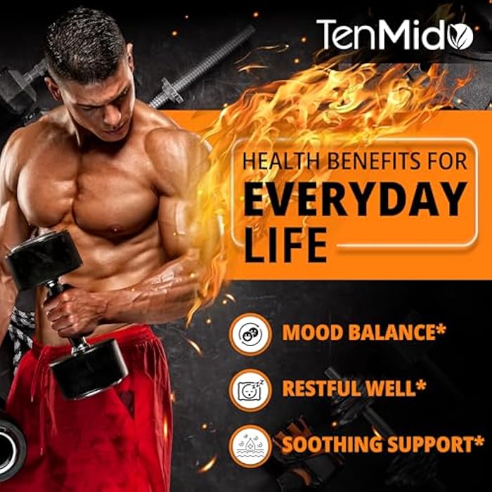 Tenmido 7in1 Lemon Balm Tincture - Herbal Extract Liquid Supplements with GABA, L-Theanine, Ginger, Passion Flower, Chamomile, and Peppermint - 30ml 1 Fl OZ - Image 5
