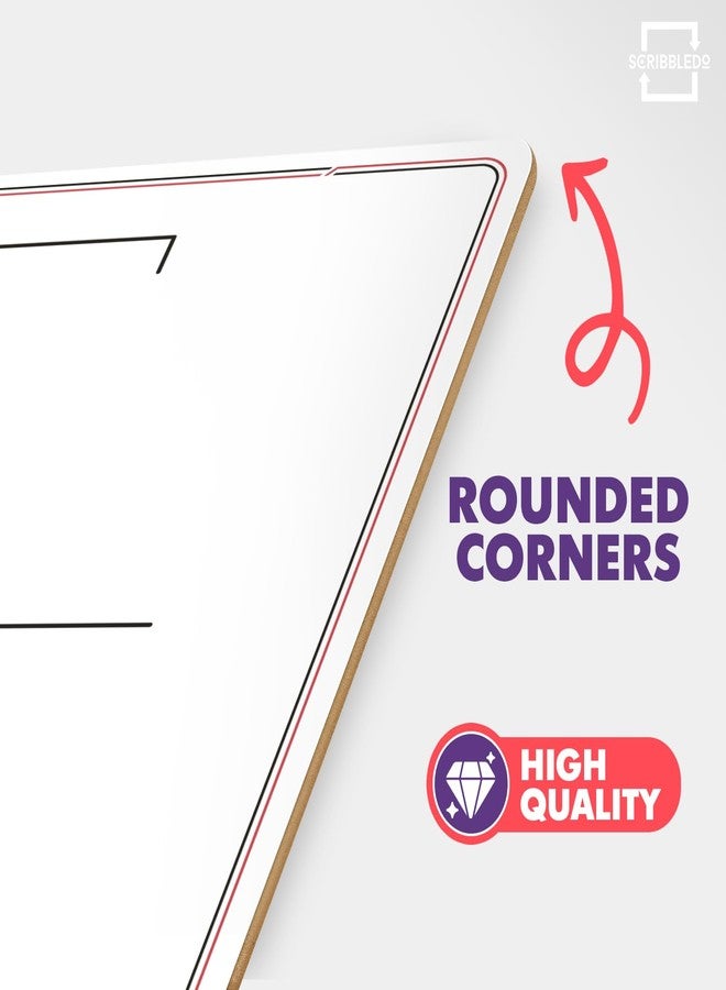 SCRIBBLEDO Hangman Board Game 9”x12 Dry Erase Double-Sided Whiteboard with Blank Writing Surface Hang Man Games Reusable Portable Erasable Hangman Game for Travel Classrooms Homeschool Family Fun - Image 4