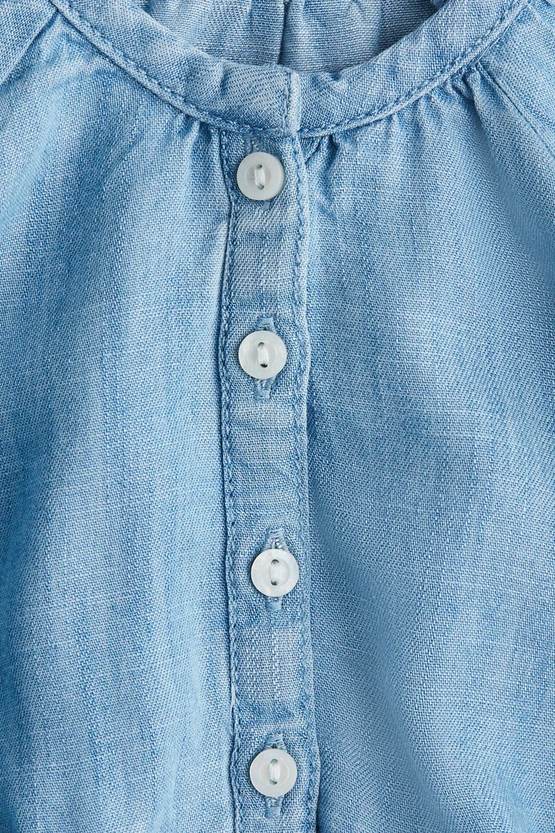 اتش اند ام بلوزة دنيم مطرزة