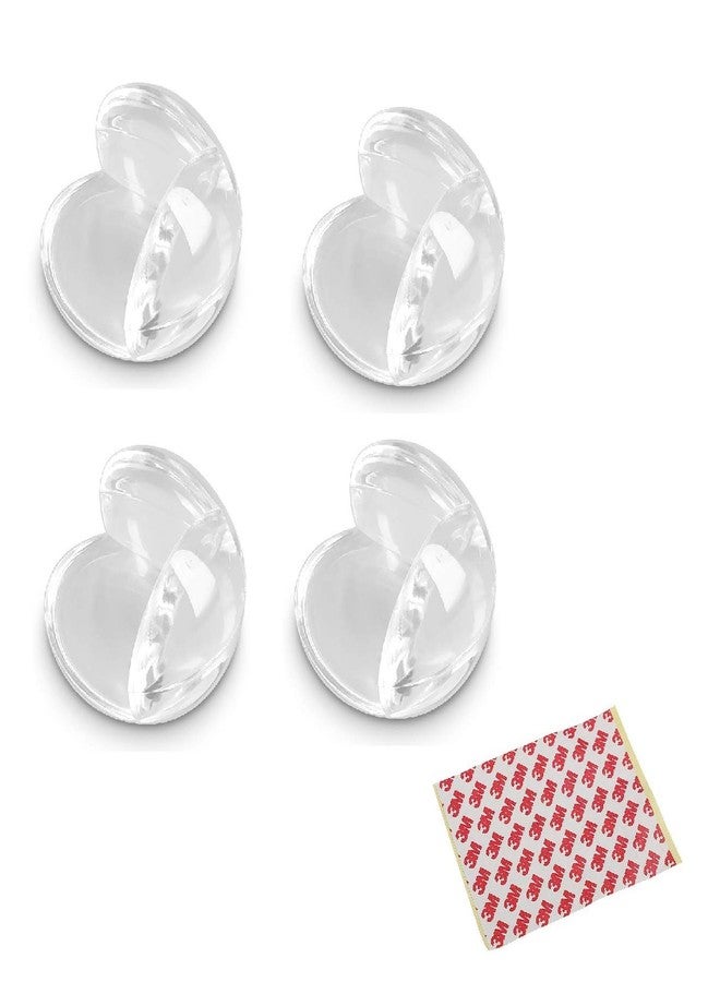 SYGA Set of 4 Transparent Round Baby Safety Corner Gaurd Baby Proofing Corner Protector - Image 1