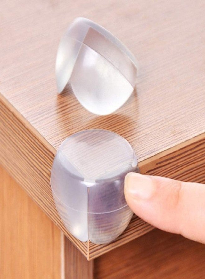 SYGA Set of 4 Transparent Round Baby Safety Corner Gaurd Baby Proofing Corner Protector - Image 3