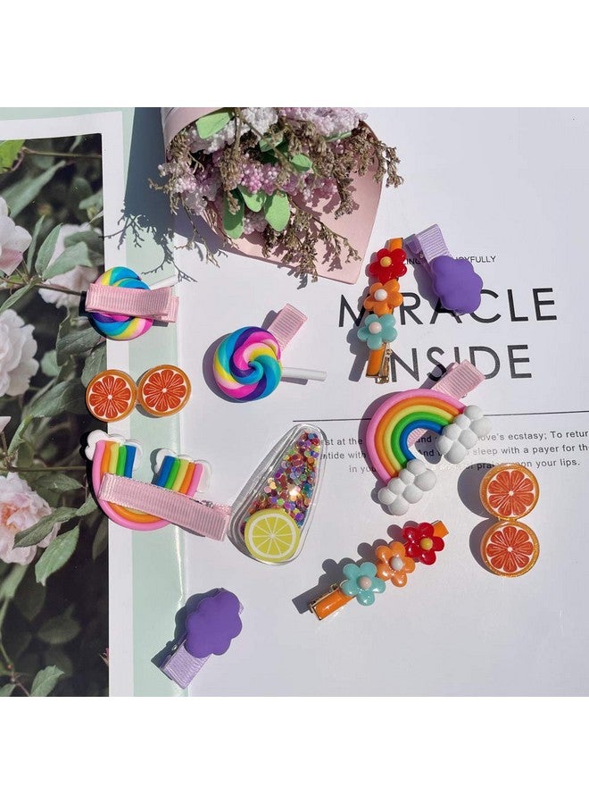 AMMY Hair Clip for Girls, 22 Pcs Candy Hair Accessories Cute Barrettes Rainbow Cupcake Hair Pins for Little Girl Kids Children - Image 2