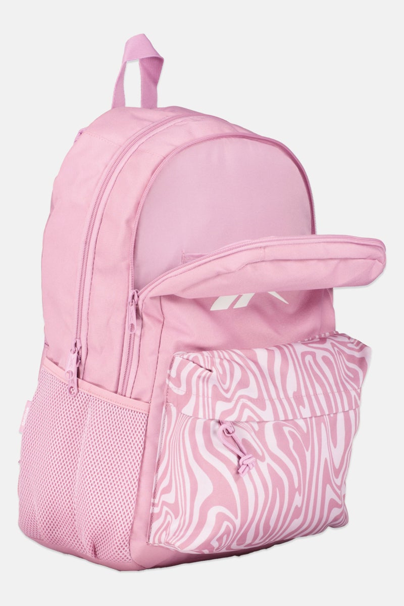 Reebok Men Brand Logo Backpack, Pink - Image 3