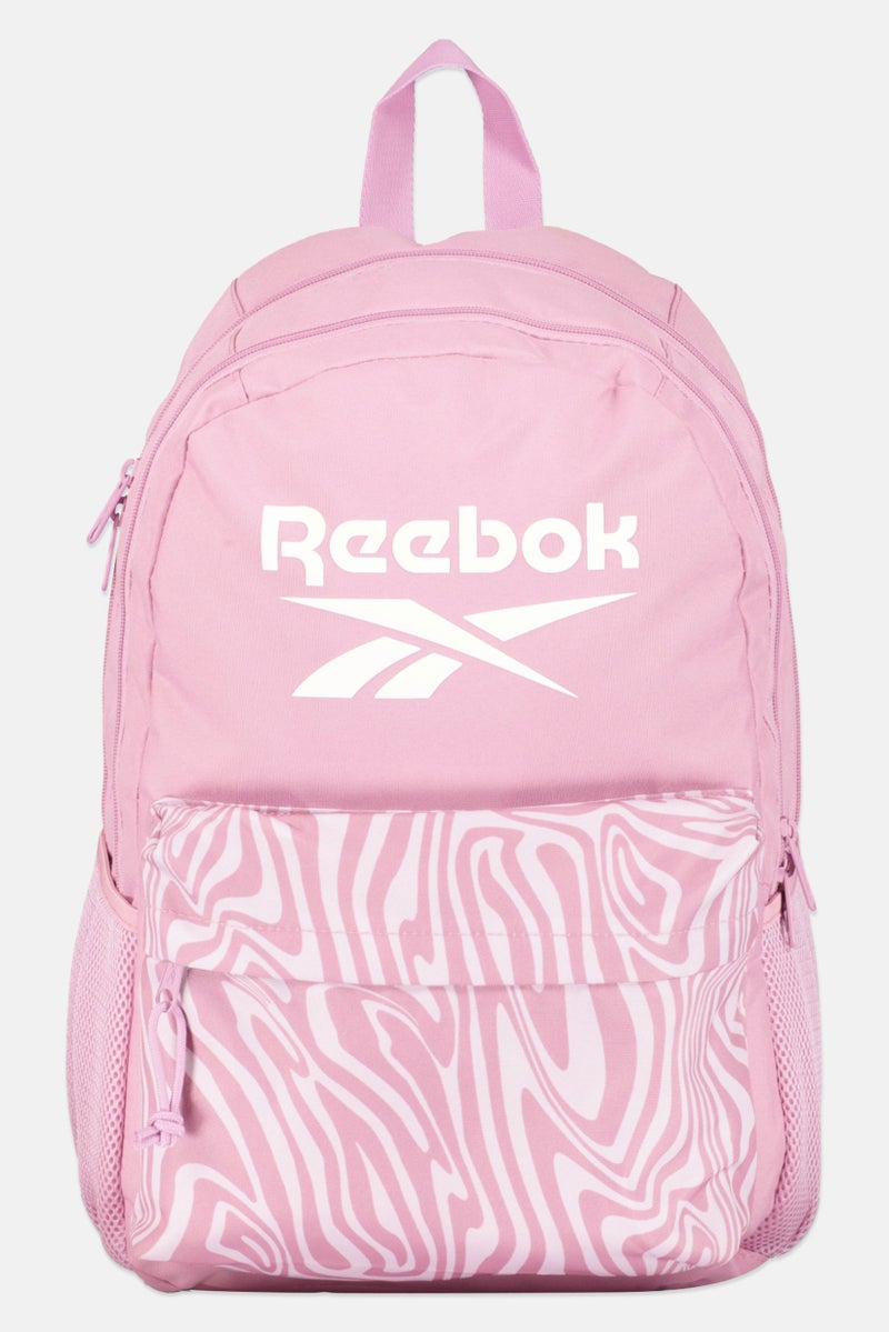 Reebok Men Brand Logo Backpack, Pink - Image 1
