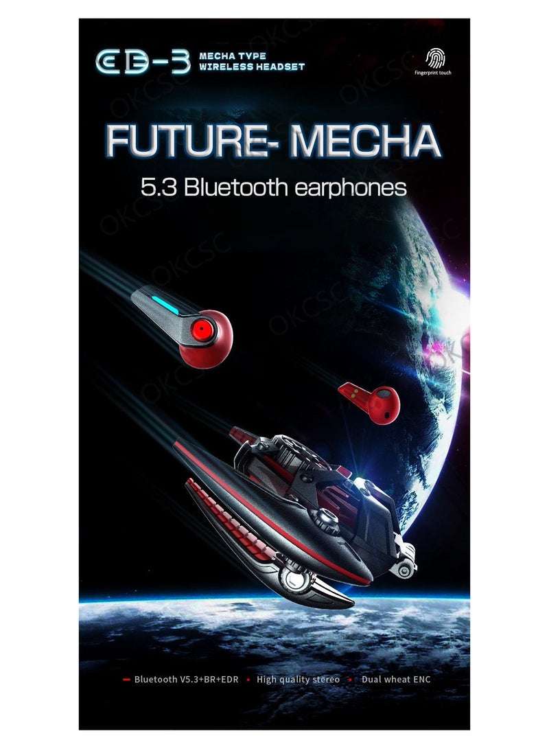 Mechanical Style Wireless Game Earphones TWS - Image 3