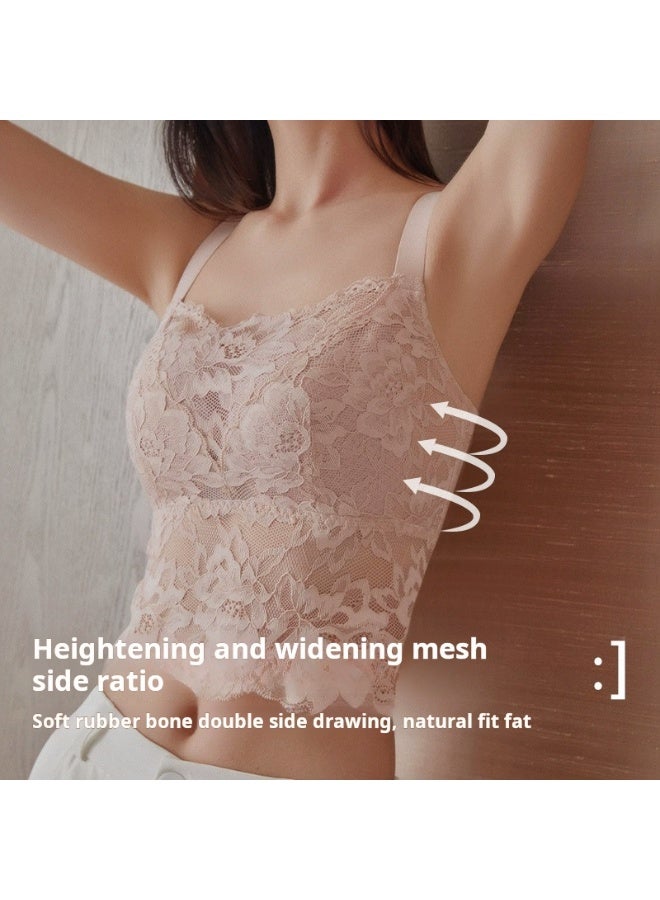 الفراشة أسلوب الدانتيل الملابس الداخلية مع مكافحة الوهج وتصميم strapless للنساء، تناسب رقيق، بالإضافة إلى حجم تعديل حمالة الصدر، U كبيرة، جميلة الخلف الملابس الداخلية - Image 3