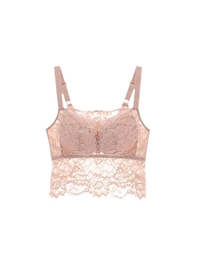 الفراشة أسلوب الدانتيل الملابس الداخلية مع مكافحة الوهج وتصميم strapless للنساء، تناسب رقيق، بالإضافة إلى حجم تعديل حمالة الصدر، U كبيرة، جميلة الخلف الملابس الداخلية - Image 1