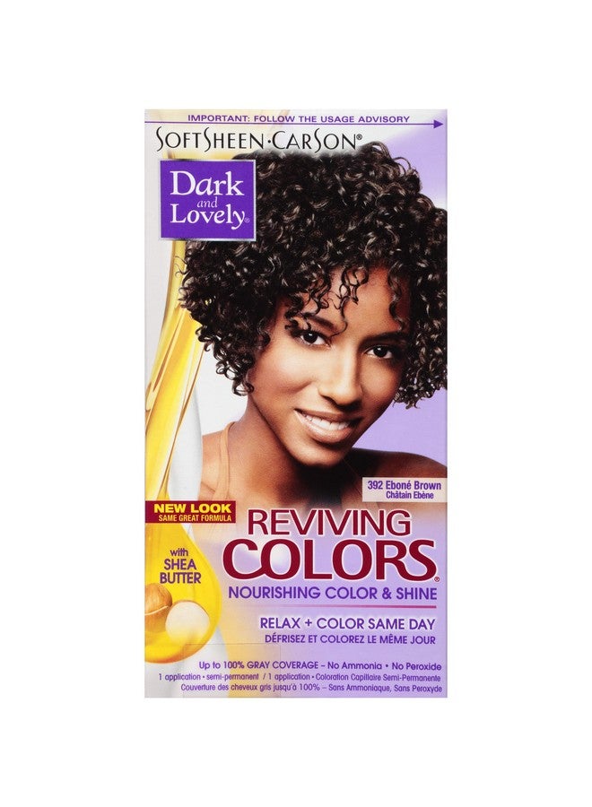 SoftSheen-Carson Dark And Lovely Reviving Colors Nourishing Color & Shine Ebone Brown 392 - Image 1