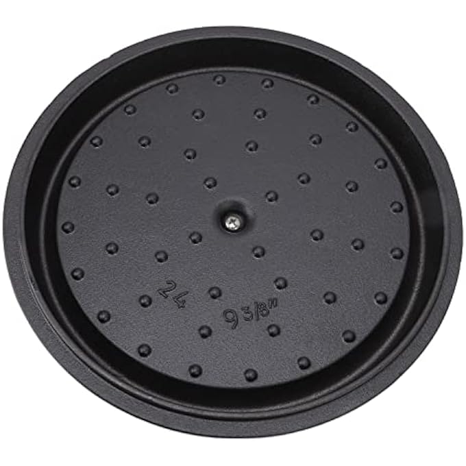 ريحني قدر من الحديد الزهر قدر هولندي مقبض مزدوج الحلقات غير مطلي وقاع مسطح للطهي - Image 4