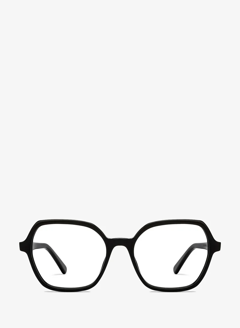 Lenskart Blu LENSKART BLU | Zero Power Blue Cut Computer Glasses | Anti Glare, Lightweight & Blocks Harmful Rays | UV Protection Specs | Black | Men & Women | Small | LB E16060