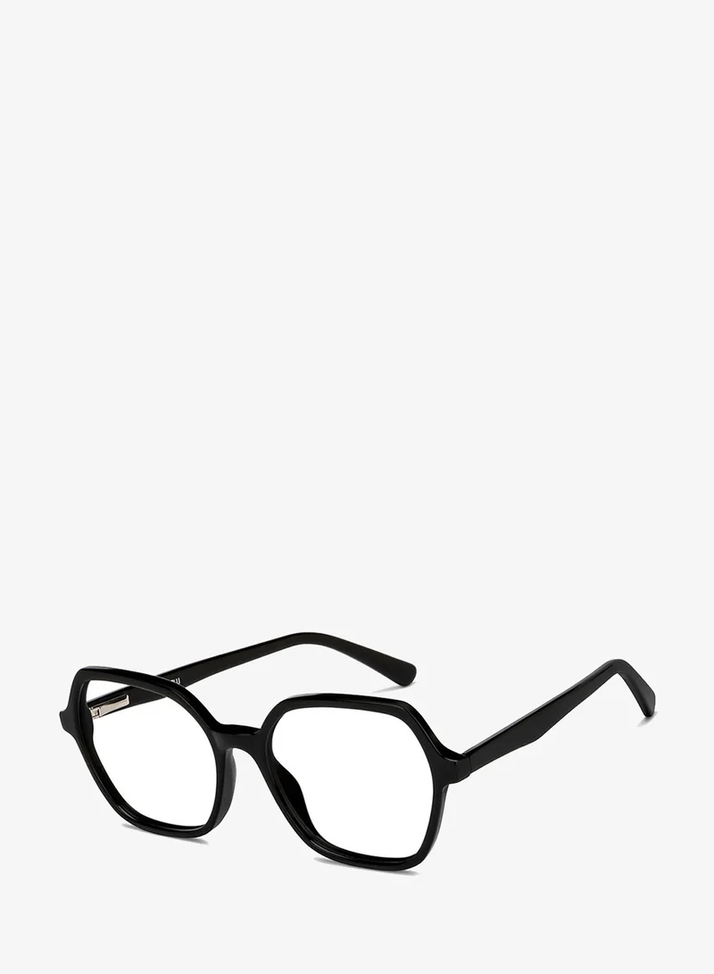 Lenskart Blu LENSKART BLU | Zero Power Blue Cut Computer Glasses | Anti Glare, Lightweight & Blocks Harmful Rays | UV Protection Specs | Black | Men & Women | Small | LB E16060