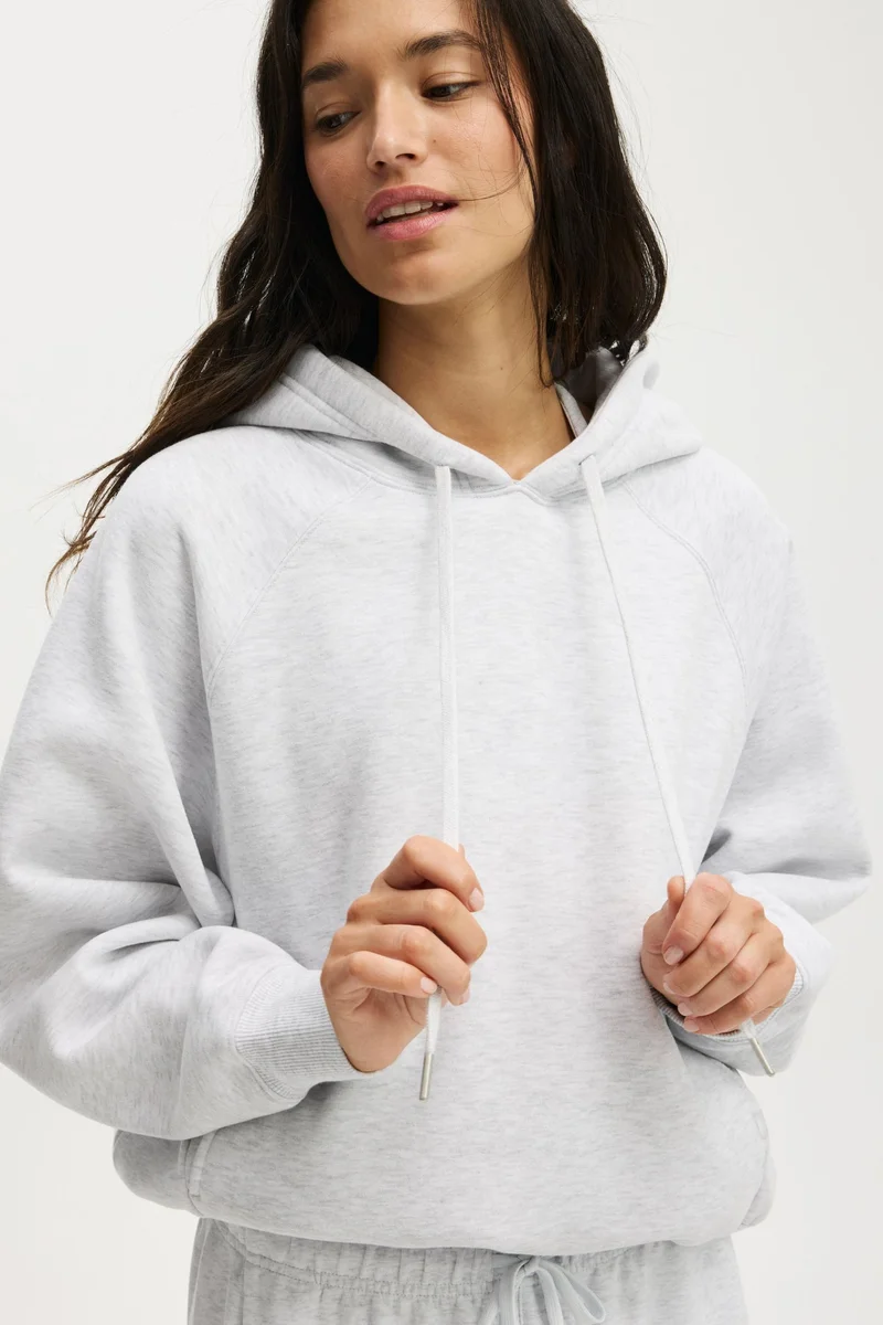 Cotton On  PLUSH PREMIUM RAGLAN HOODIE for Women | Best Price UAE
