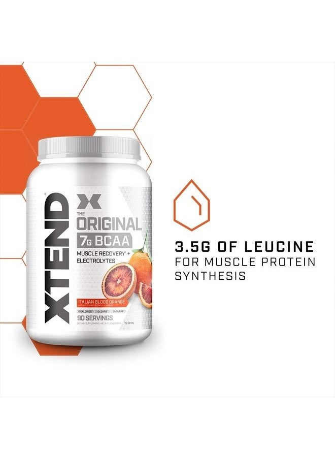 XTEND Original BCAA Powder Italian Blood Orange - Sugar Free Post Workout Muscle Recovery Drink with Amino Acids - 7g BCAAs for Men And Women - 90 Servings  - Image 4