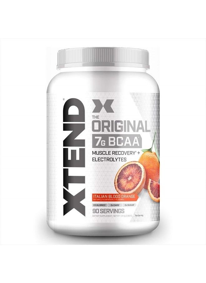 XTEND Original BCAA Powder Italian Blood Orange - Sugar Free Post Workout Muscle Recovery Drink with Amino Acids - 7g BCAAs for Men And Women - 90 Servings  - Image 1
