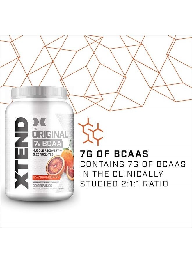 XTEND Original BCAA Powder Italian Blood Orange - Sugar Free Post Workout Muscle Recovery Drink with Amino Acids - 7g BCAAs for Men And Women - 90 Servings  - Image 3