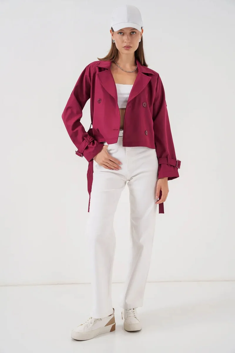 بيغ دارت BDART Short Belted Trench Coat