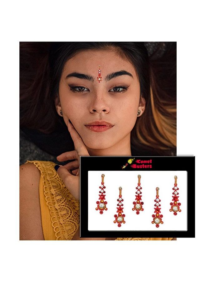 Comet Busters Long Traditional Red Bindi For Women (Bin028) - Image 3