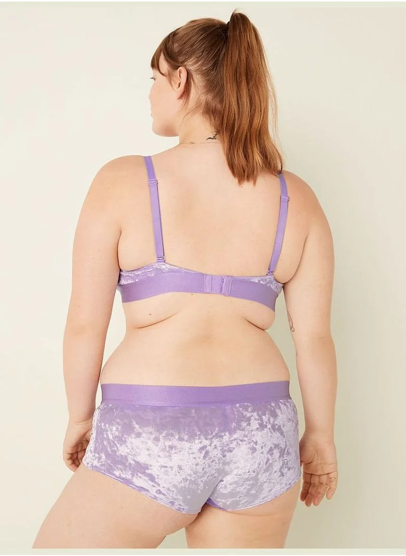 PINK Velvet Triangle Bralette