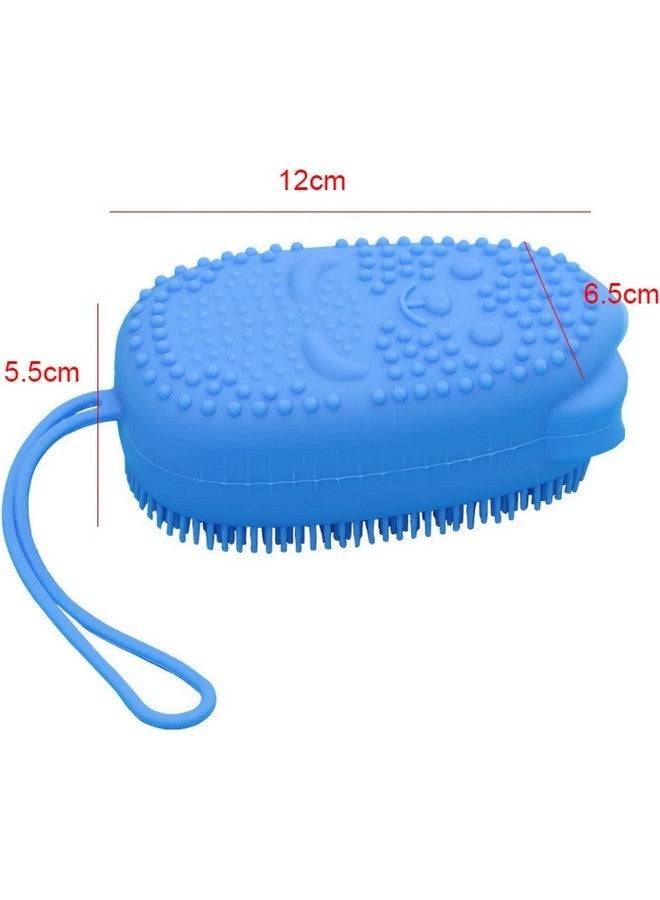 Sugalsu Silicone Bath Body Brush, Silicone bath body brush exfoliating,Silicone Bath Body Brush,Easy to Clean Washer Exfoliating More Hygienic (Randim Colour, Pack of 4) - Image 2
