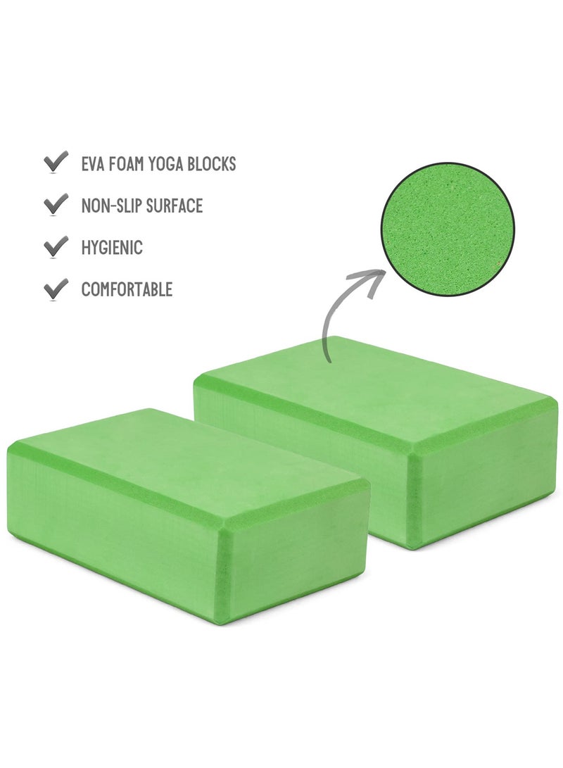ISHWAZ Premium High Density EVA Foam Yoga Block For Yoga, Pilates, Meditation, Fitness Exercise, Aid Balance, Support and Deepen Poses, Beveled Edges and Non-Slip Makes It Extra Comfortable  - Image 3