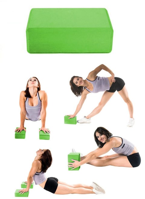Premium High Density EVA Foam Yoga Block For Yoga, Pilates, Meditation, Fitness Exercise, Aid Balance, Support and Deepen Poses, Beveled Edges and Non-Slip Makes It Extra Comfortable