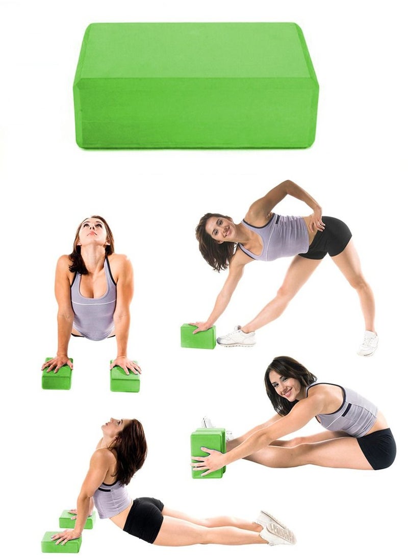 ISHWAZ - Premium High Density EVA Foam Yoga Block For Yoga, Pilates, Meditation, Fitness Exercise, Aid Balance, Support and Deepen Poses, Beveled Edges and Non-Slip Makes It Extra Comfortable - Image 1