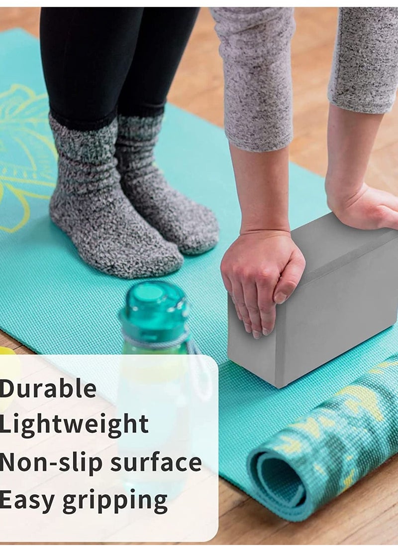 ISHWAZ - Premium High Density EVA Foam Yoga Block For Yoga, Pilates, Meditation, Fitness Exercise, Aid Balance, Support and Deepen Poses, Beveled Edges and Non-Slip Makes It Extra Comfortable - Image 1