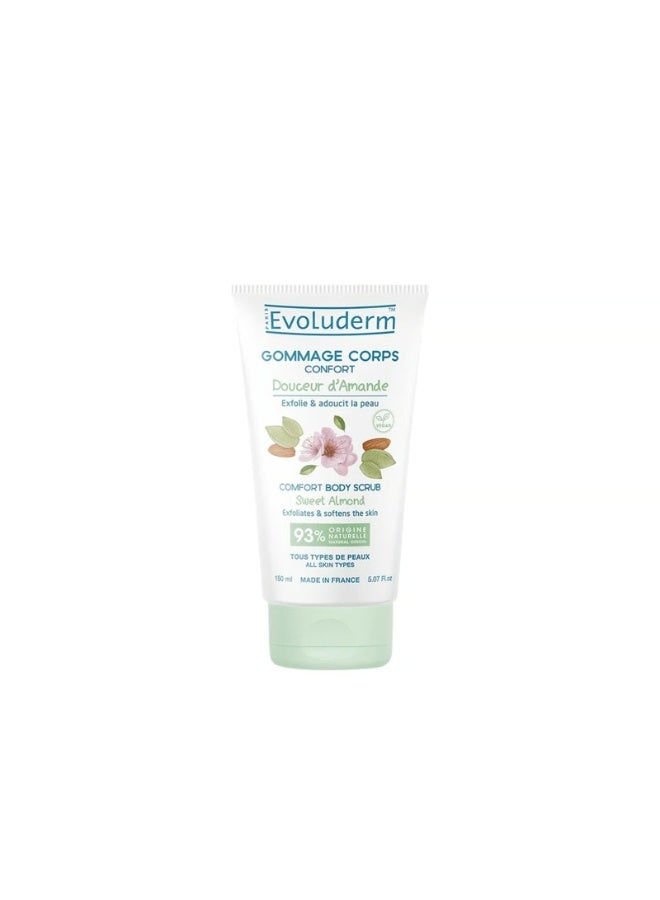 Evoluderm Douceur d'Amande Comfort Body Scrub 150ml - Image 1