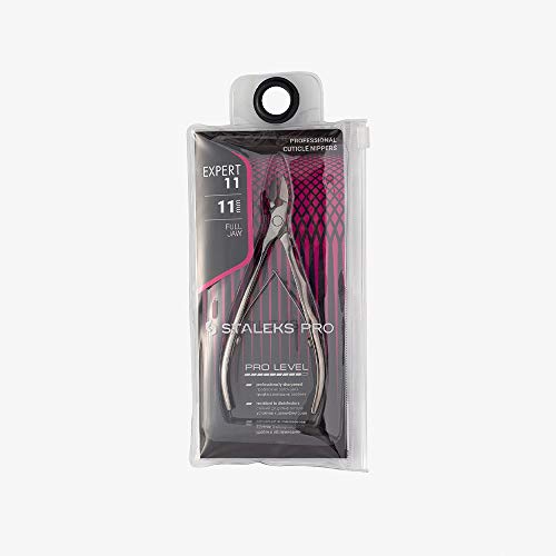 Staleks EXPERT 11 Cuticle Nippers 11 mm – Elongated Ergonomic Handles – Straight Blades with Protrusion for Efficient Trimming - Image 1