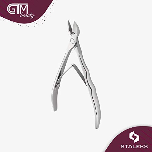 Staleks EXPERT 11 Cuticle Nippers 11 mm – Elongated Ergonomic Handles – Straight Blades with Protrusion for Efficient Trimming - Image 2