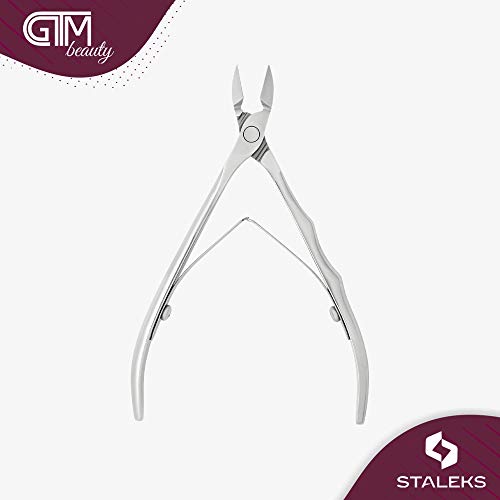 Staleks EXPERT 11 Cuticle Nippers 11 mm – Elongated Ergonomic Handles – Straight Blades with Protrusion for Efficient Trimming - Image 4