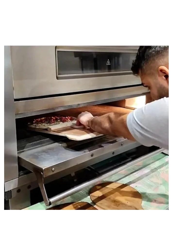 انزلاق البيتزا Peel-Pala Pizza Scorrevole، Effesto Pizza Peel، مجرفة البيتزا المنزلقة، قشر البيتزا السحري، مجداف ملعقة البيتزا للشواية، مجداف مقبض البيتزا، قشر البيتزا الذي ينقل البيتزا بشكل مثالي - Image 2