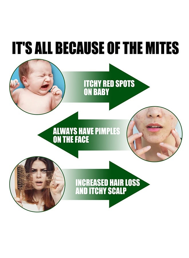 SOUTH MOON Green Prickly Ash Herbal Mite Remover for Bedding,Quilts,Sofas,Mites and Anti-mites，Eliminates Flea Bedbug Mite, Pet & Children Friendly 100ml,Natural Mite Spray - Image 3