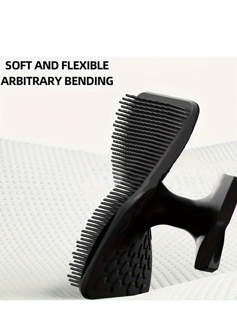 Loquat 1pc Silicone Face Scrubber For Men, Gentle Exfoliator Pad  Massager, Facial Cleansing/Wash Brush - Removes Dead  Dry Skin - Image 2