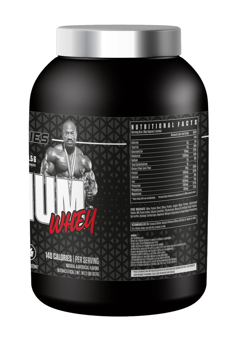 DEXTER JACKSON Black Series Platinum Whey - Ultra Premium Strength Whey & Isolate Protein - Toffee, 2lbs  - Image 3