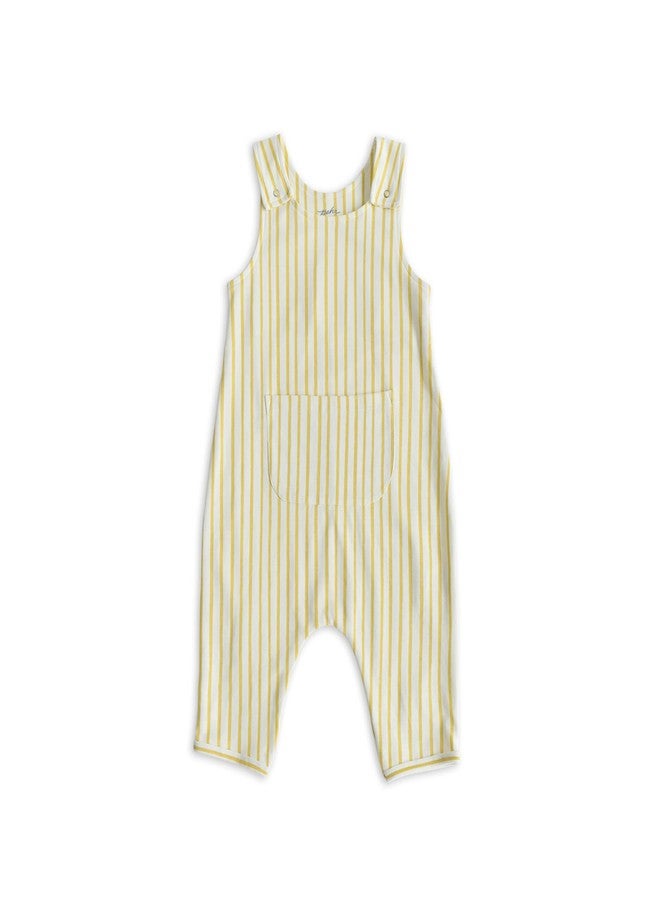 PEHR Overall Stripes Away Marigold / 0-3 mos.