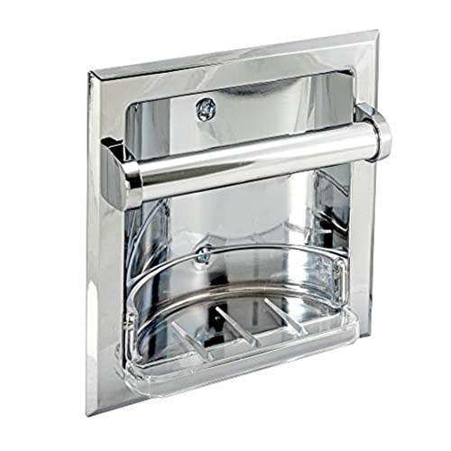 EZ-FLO Chrome Recessed Soap and Grab Bar, 15215 - Image 3