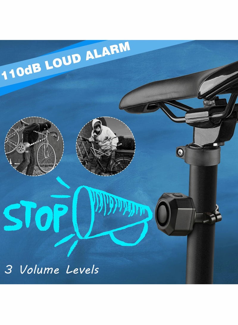 Excefore منبه للدراجة قابل لإعادة الشحن عبر USB مع جهاز تحكم عن بعد - Image 4