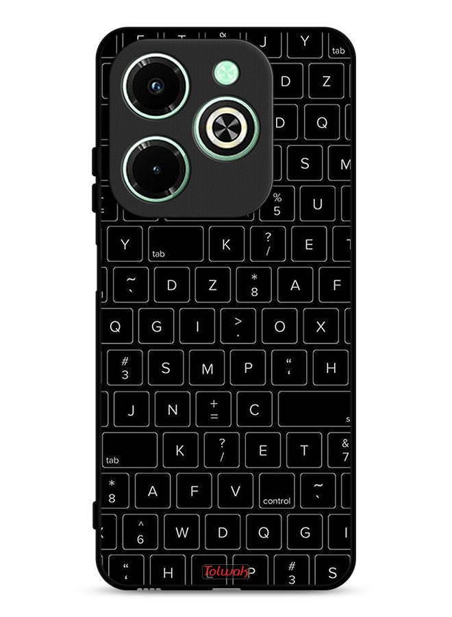 Tolwak Infinix Hot 40i 4G Protective Case Cover Random Keyboard Keys Pattern - Image 1