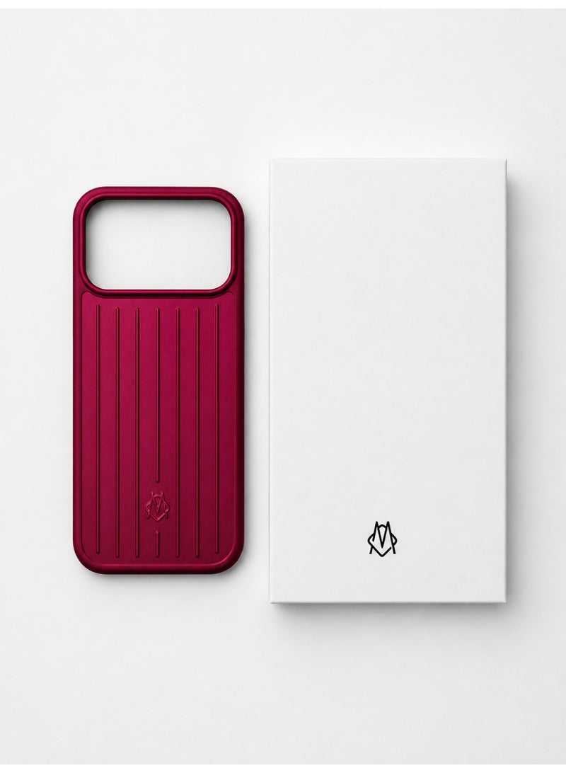 Luxury Protective Case for iPhone 17 Pro Max –Berry Red - Image 5