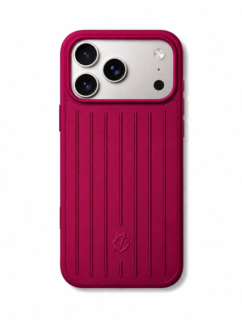 Luxury Protective Case for iPhone 17 Pro Max –Berry Red - Image 2